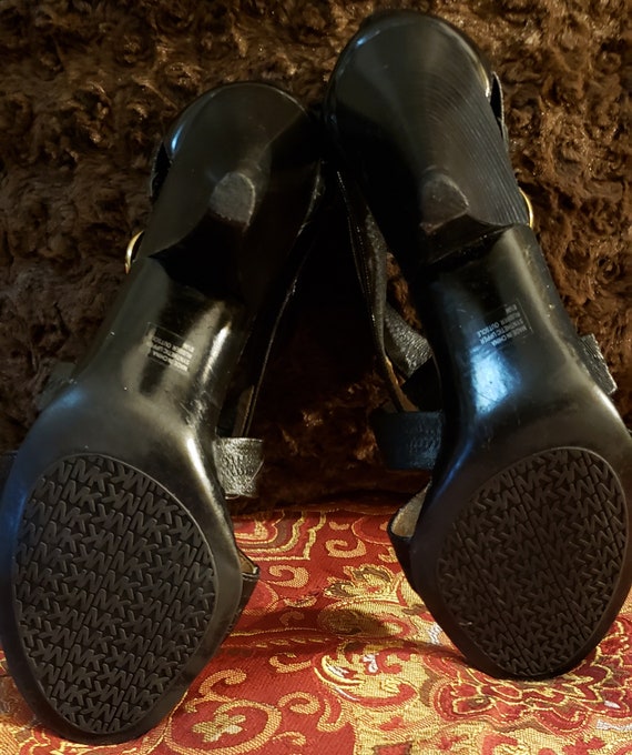MK Women's Black Strappy Sandals - image 5