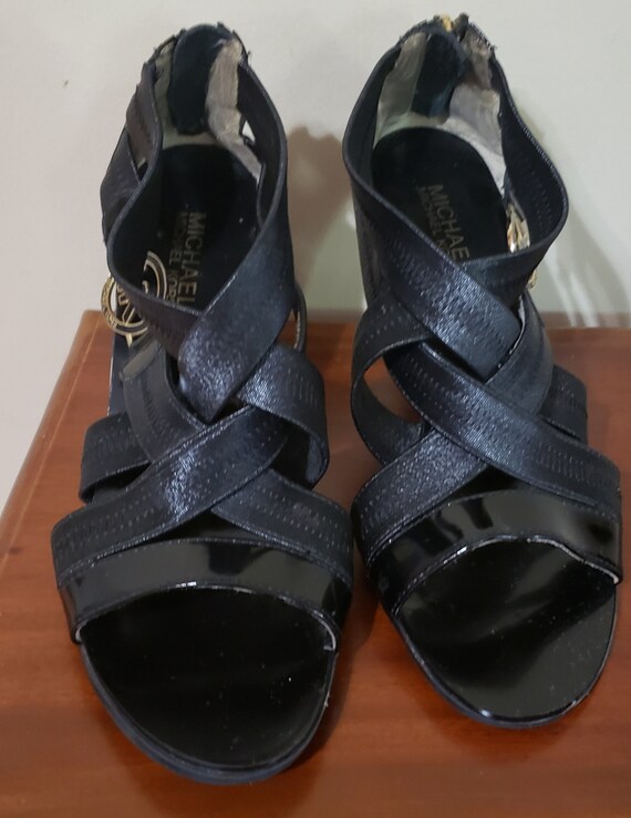 MK Women's Black Strappy Sandals - image 2