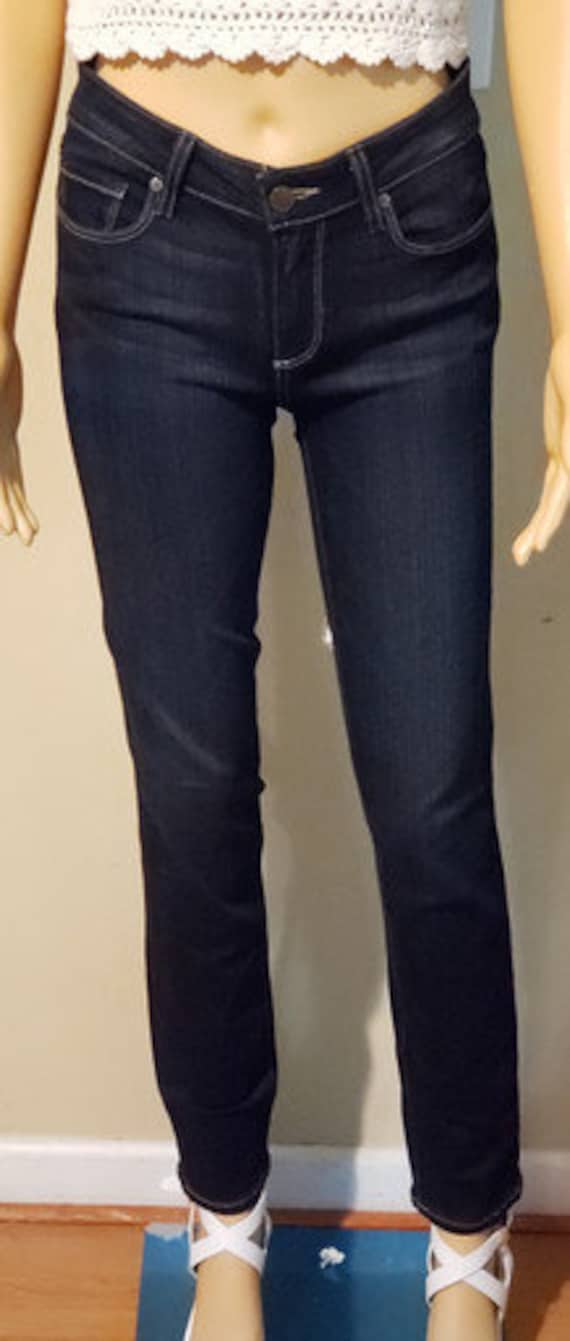 Paige Skyline Skinny Mid Rise Jeans