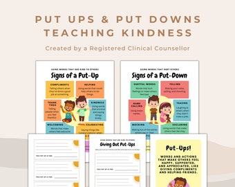 Put Ups and Put Downs: Teaching Kindness - Classroom Tool (PDF)