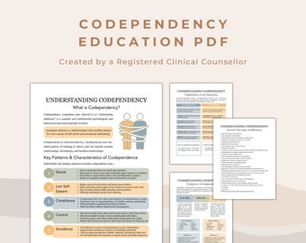 Codependency Psychoeducation Bundle | Resources for Understanding Relationship Addiction and Setting Healthy Boundaries | Therapy Tools