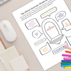 Self-esteem Worksheets: Mirror Meditation Scripts (PDF Pattern) - Etsy