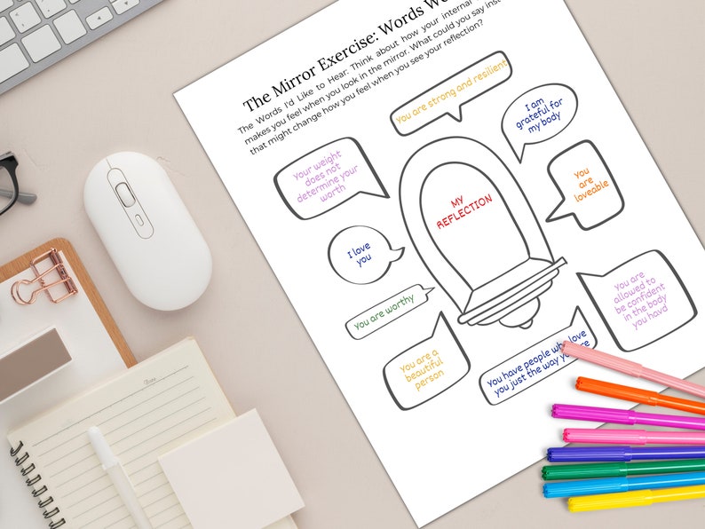 Script On Mirror Self-esteem Worksheets: Mirror Meditation Scripts (PDF Pattern) - Etsy