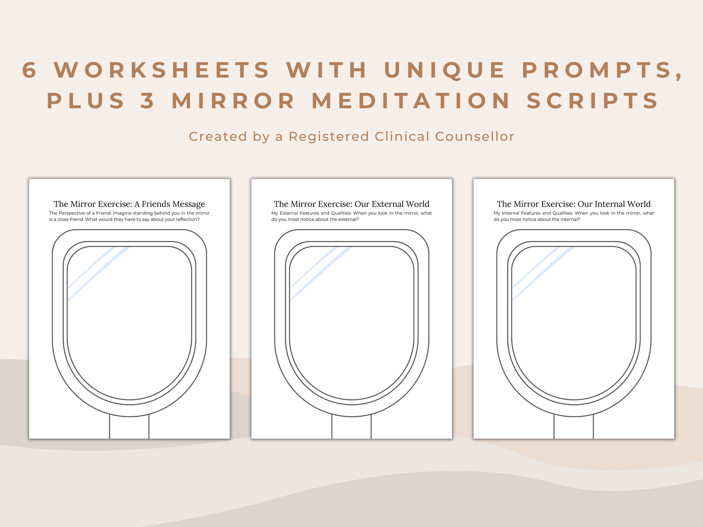 Self-esteem Worksheets: Mirror Meditation Scripts (PDF Pattern) - Etsy