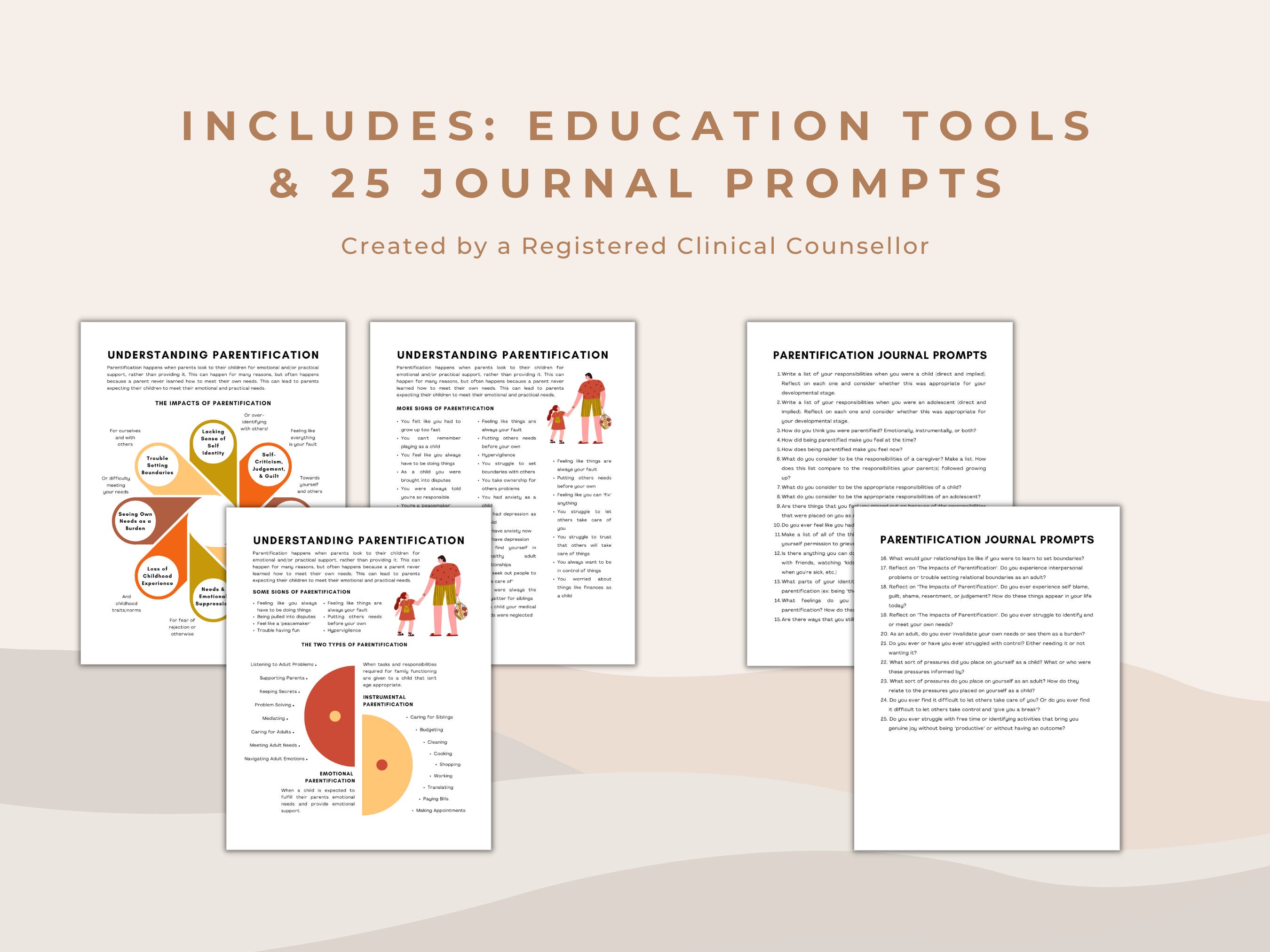 Parentification Inventory.pdf Parentification Education Bundle: Family Counseling Tool (PDF) - Etsy