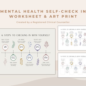 6 Steps to Checking in With Your Emotions and Mental Health: Feelings Identification Tool for Emotional Awareness and Regulation Therapy