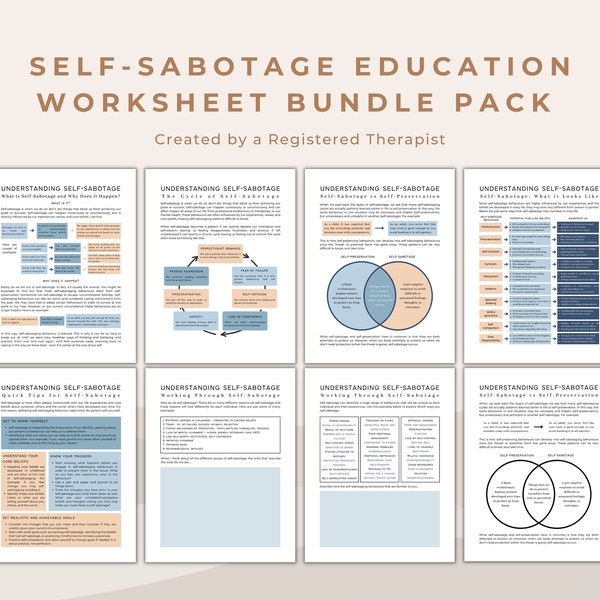 Self Validation Worksheets - Etsy