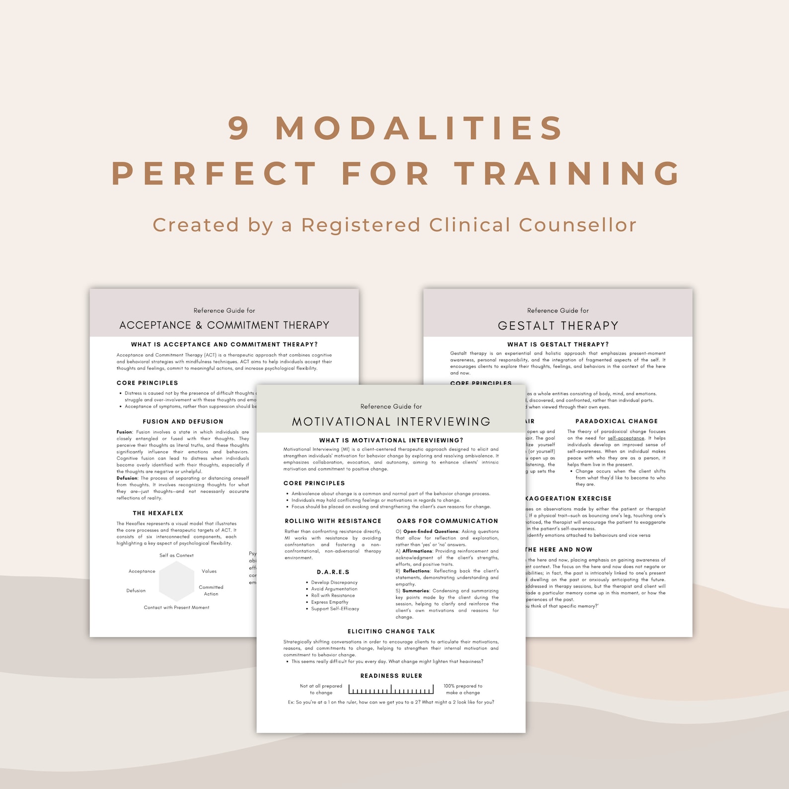 Therapy Cheat Sheets: Modality Reference Guides (PDF Download) - Etsy
