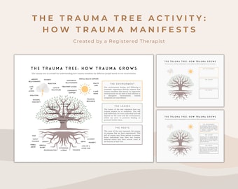 The Trauma Tree Therapeutic Psychoeducation Tool and Worksheet Activity for Psychologists and Mental Health Professionals