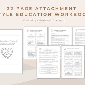 Attachment Theory Workbook: Self-Help & Therapy Resource (Digital Print)