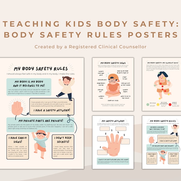 Teaching Body Safety to Children: Parenting, Education Tools and Worksheets for Teaching Consent and Boundaries to Kids