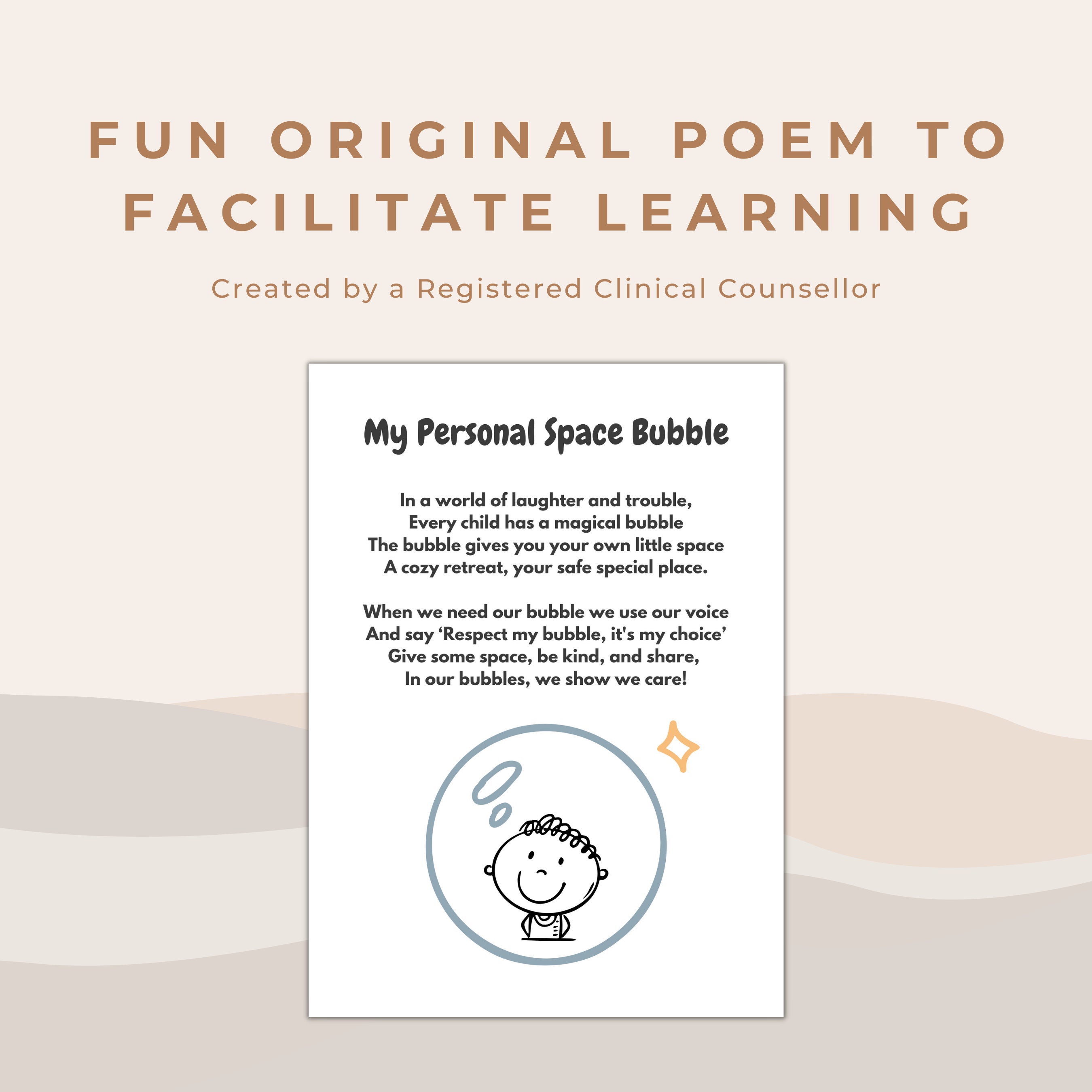Personal Space Bubble Worksheets and Education for Teachers and Mental ...