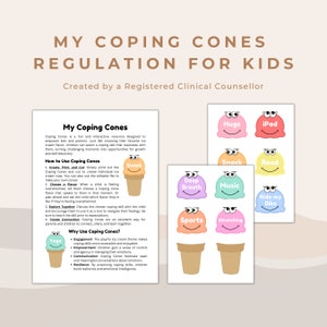 Coping Ice Cream Cones for Kids | Emotional Regulation and Calm Corner Activity