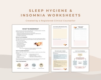 Hojas de trabajo sobre higiene del sueño e insomnio: herramienta terapéutica (PDF)