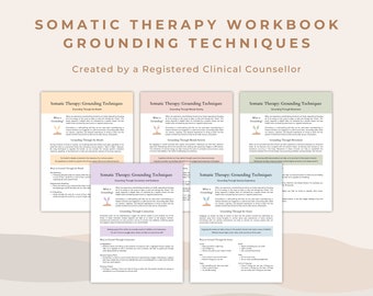 Erdungstechniken für die Somatische Therapie, Psychoedukation und Therapie Arbeitsblätter | Traumatherapeuten Tool