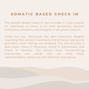 Somatic Check In Somatic Check-in Tool: Mental Health Worksheets (PDF Download) - Etsy