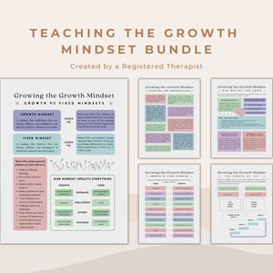 Growth Mindset Education Bundle: Prompts for Teachers & Counselors (PDF)