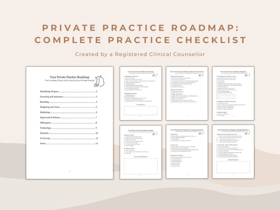 Private Practice Roadmap: Checklist & Budgeting Tool (PDF Download)