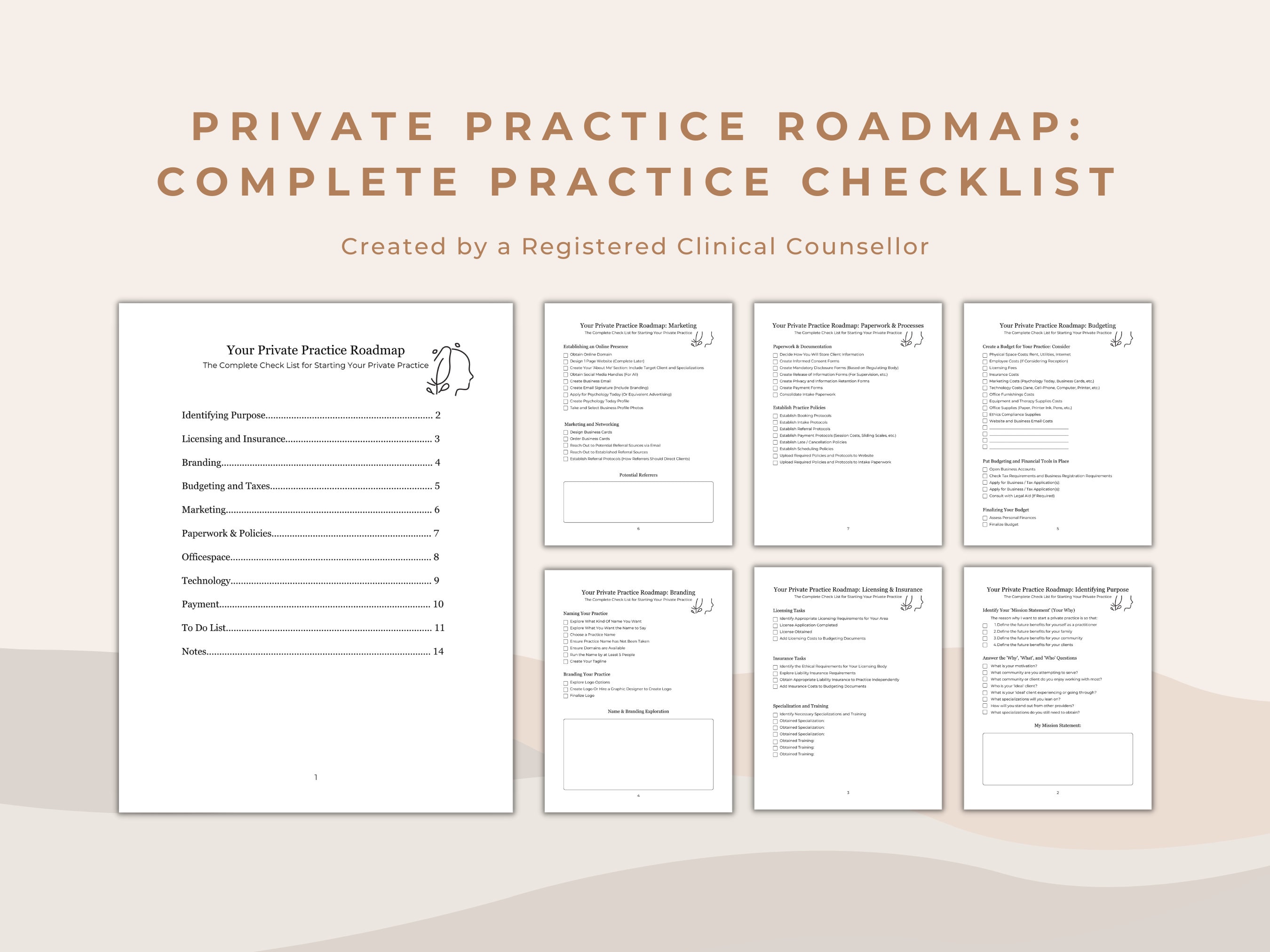 Private Practice Roadmap: Checklist & Budgeting Tool (PDF Download)