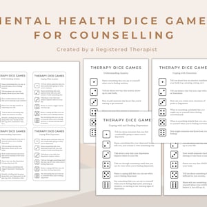 Beratung und Therapie-Würfel-Spiele mit Würfeln für Wutbewältigung, Angst, Depression, ADHS, und zur Unterstützung von Emotionen | Schulseelsorgerstelle