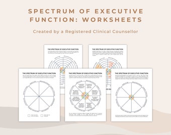 Executive Functioning Worksheets: Neurodivergent Tool for Therapists (PDF)