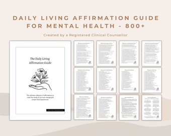 Affirmation Guidebook: 800+ Mental Health Coping Statements (PDF)