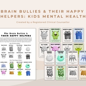 Brain Bullies und ihre glücklichen Helfer: Kindern helfen, ihr Selbstwertgefühl und positive Selbstgespräche zu steigern, indem sie Negativität herausfordern