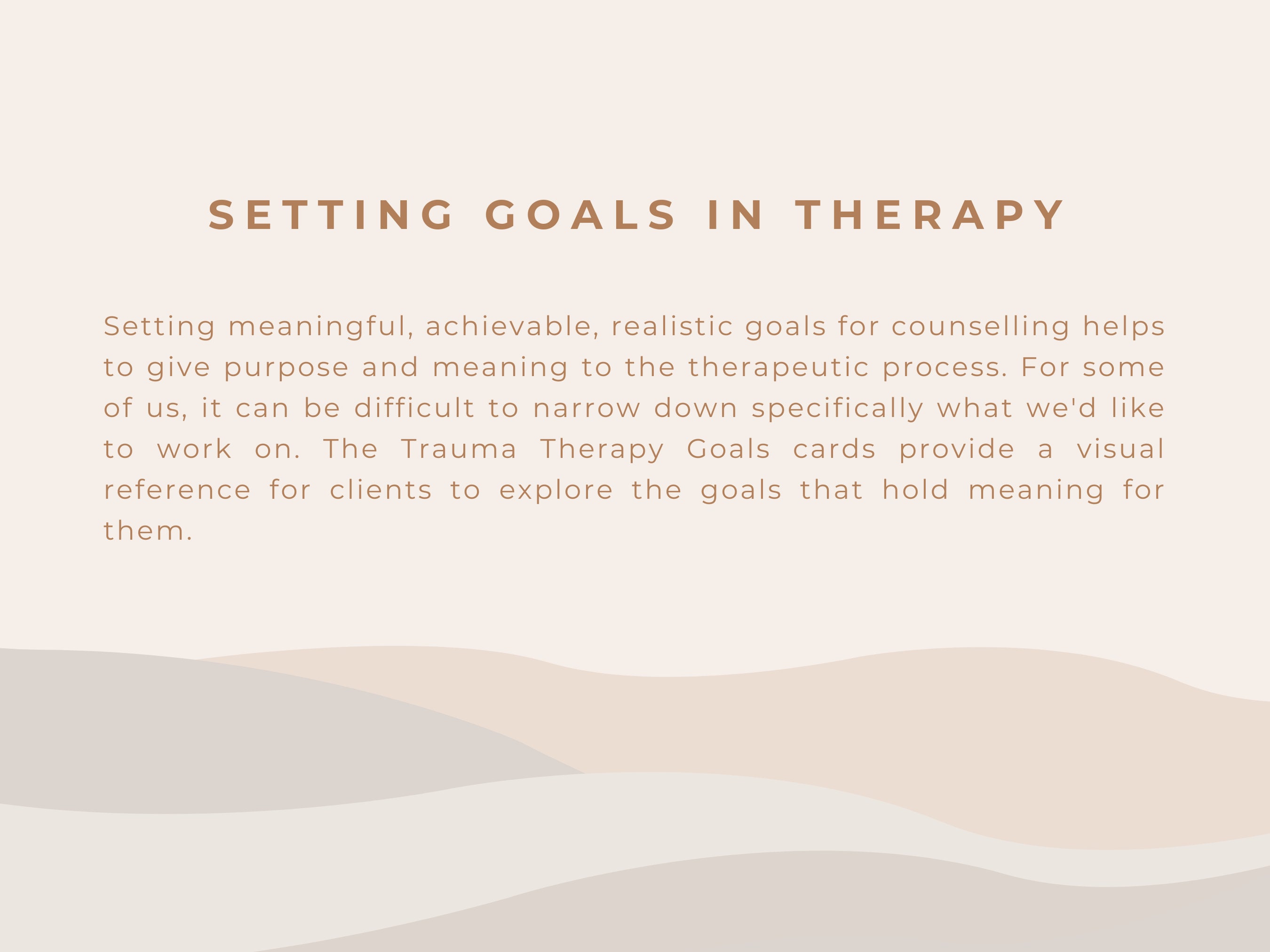 Trauma Therapy Goals Card Pack Setting Goals Collaboratively Etsy