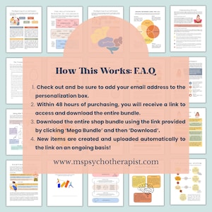 Therapy Mega Bundle: Mental Health Tools, CBT, DBT, Psychology Worksheets (PDF Download) image 7