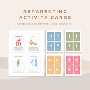 Reparenting-activiteitenkaarten: genezing van kinderwonden en leren uw innerlijke kind te herstellen | Hulpmiddelen voor traumatherapie