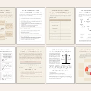 Ttm Model Printable Worksheet.pdf Stages of Change Model: Therapy & Addictions Toolkit (PDF) - Etsy