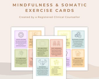 Achtsamkeit & Somatische Übungskarten: Emotionale Regulation (PDF)