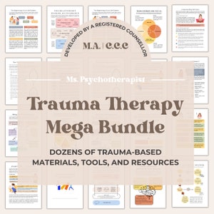 Trauma Therapy Mega Bundle: Psychoeducation, Exercises, and Activities for Trauma Therapists, Psychologists, and Healthcare