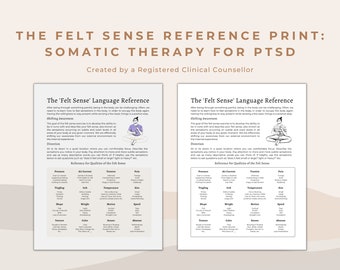 Felt Sense Exercise: Somatic Therapy for PTSD (Digital Print)
