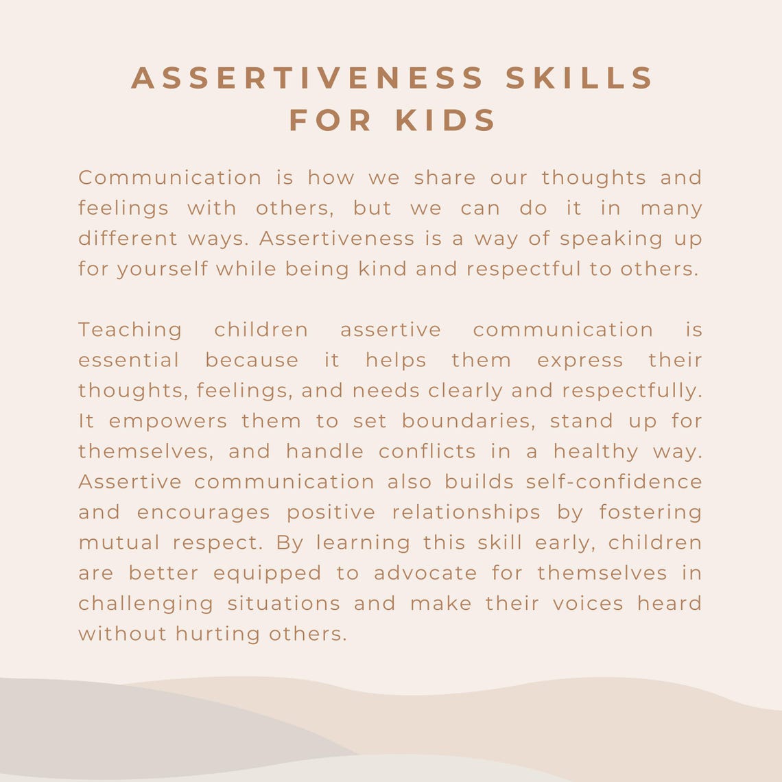 Assertive Communication for Kids: Social Skills (PDF) - Etsy