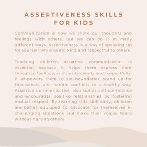Assertive Communication for Kids: Social Skills (PDF) - Etsy