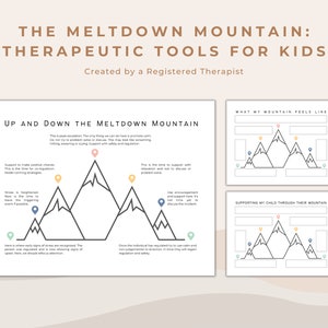 Meltdown Mountain Emotional Regulation Tool: Coping Skills for Kids (PDF)