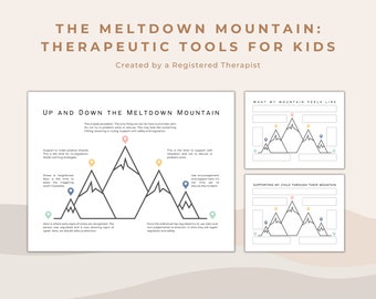 Meltdown Mountain Emotional Regulation Tool: Coping Skills for Kids (PDF)