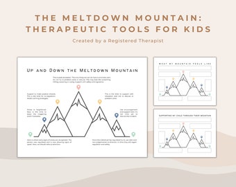 The Meltdown Mountain Emotional Regulation Tool for Enhancing Coping Skills in Children and Students Therapeutic Mental Health Tool for Kids