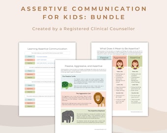 Assertive Communication for Kids: Social Skills (PDF)