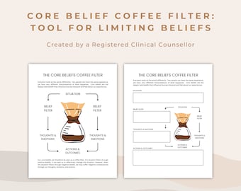 Core Beliefs Therapy Tool: CBT Negative Thinking (PDF)