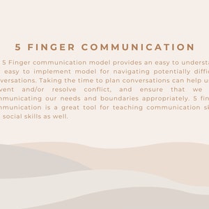Five Finger Communication a Tool for Enhancing Communication and Social ...