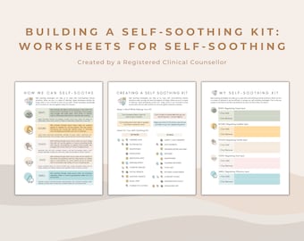 Self Soothing Kit Builder: 5 Senses Worksheets (PDF)