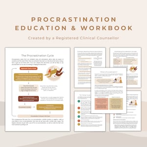 Procrastination Workbook: Psychoeducation & Habit Tracking (PDF Download)