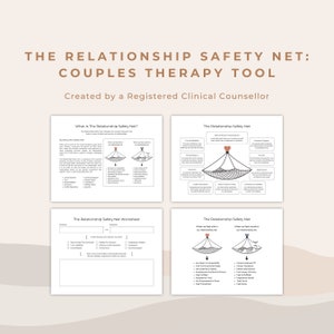 Couples Counseling Tool: Relationship Safety Net Worksheets (PDF)