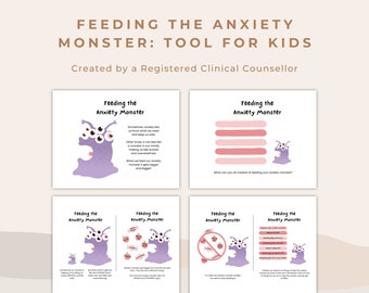 Anxiety Monster Tool for Kids: Managing Childhood Anxiety (PDF)