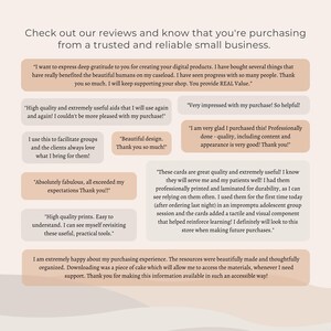 May include: A collage of customer reviews highlighting the positive experiences with a small business. The reviews praise the quality, usefulness, and design of the products. The text includes phrases like "high quality", "extremely useful", "beautiful design", and "professionally done".