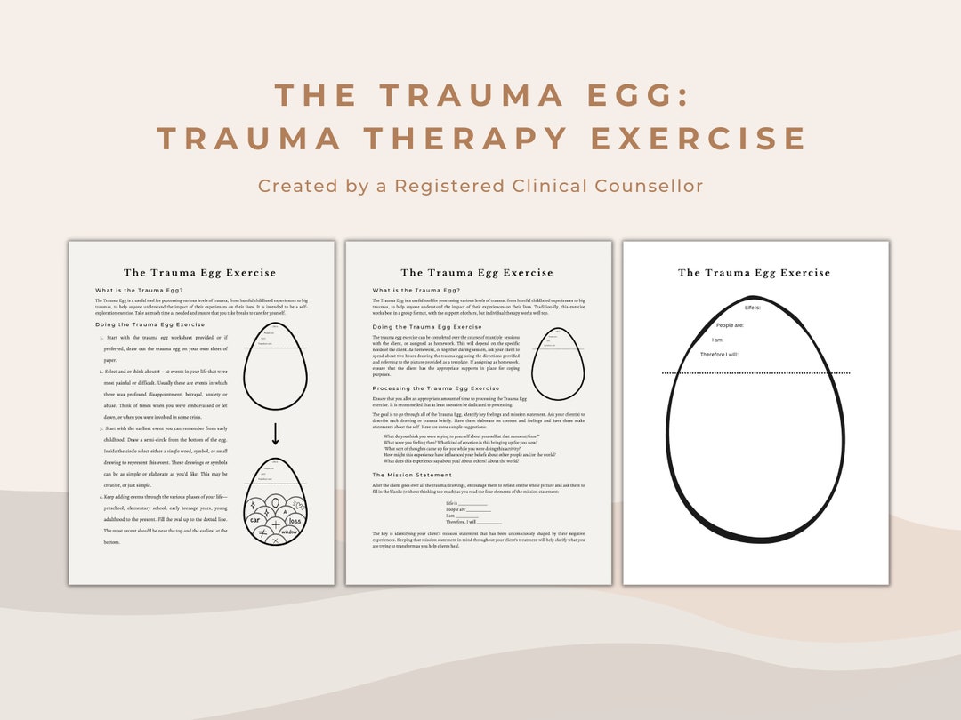 The Trauma Egg Therapy Exercise for Mental Health Professionals and