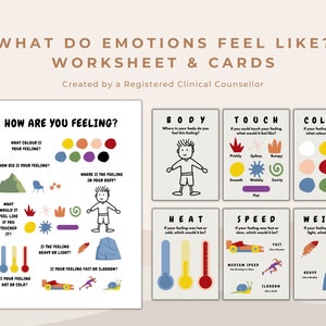 Emotions in the Body Poster and Printable Cards | Helping Students to Describe Emotions Using the Language of Felt Sense and Feelings