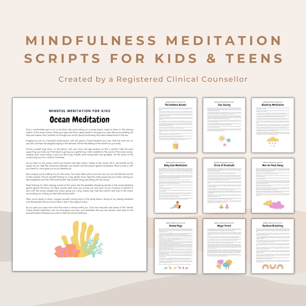 Mindfulness-meditaties voor kinderen: 11 meditatiescripts om het bewustzijn, emotionele regulatie, angst en stress te vergroten